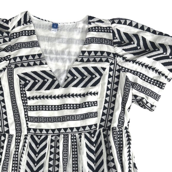 Old Navy Jacquard Mini Dress, Women's Aztec Cotton Swing Dress, Size XL - Picture 5 of 13
